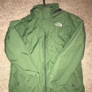 Army Green North Face Hyvent Shell